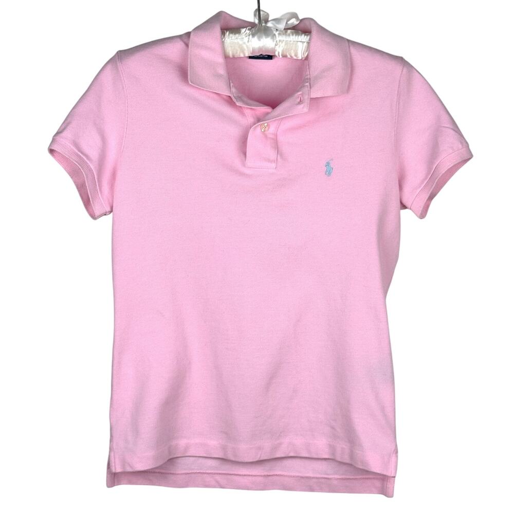 Polo Ralph Lauren Classic Skinny Fit Pink Polo Shirt Women's size M